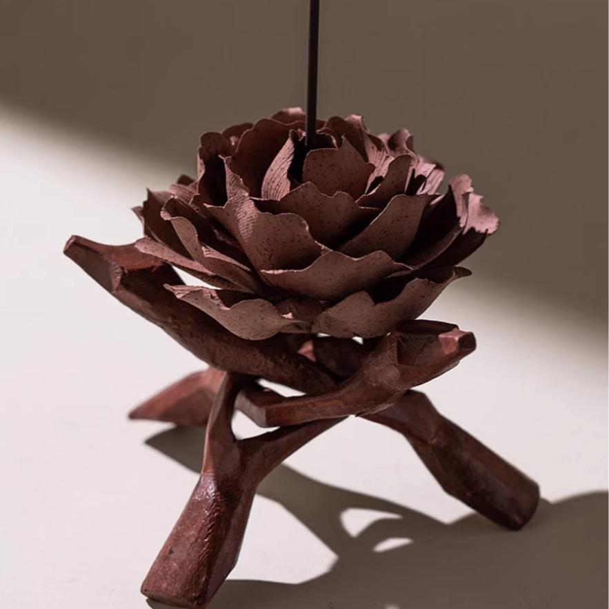 [Fired Earth],Handmade Ceramic Flower Home Decor, Creative Handcrafted Gift, Artistic Collectible