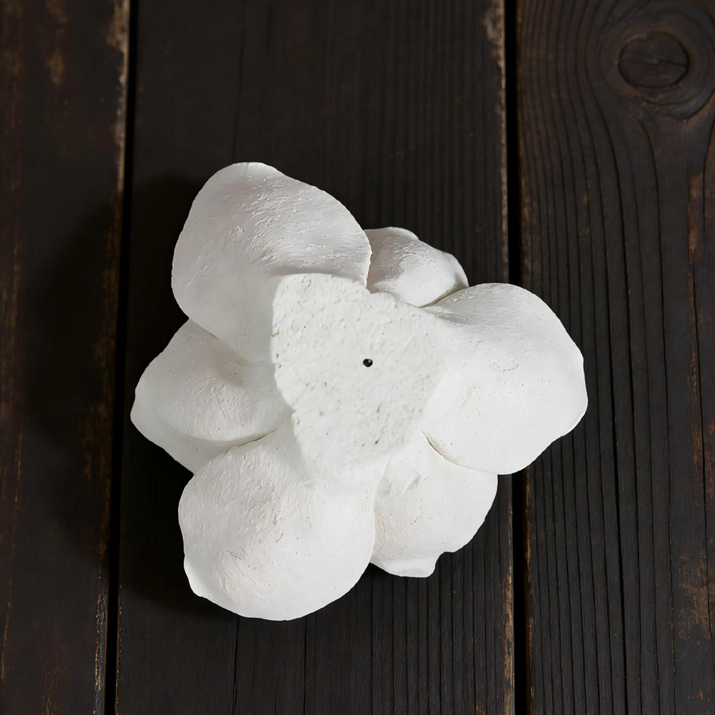 [Magnolia Drift] Handmade Ceramic Flower Home Decor, Unique Artisan Gift and Incense Holder, Creative Artistic Collectible
