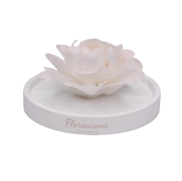 Artful Ceramic White Peony