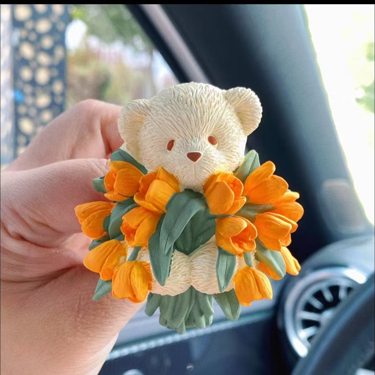 Bear Bouquet Silicone Mold for DIY Aromatherapy, Car Diffusers, Fragrance Stones, Candles, and Handmade Soaps