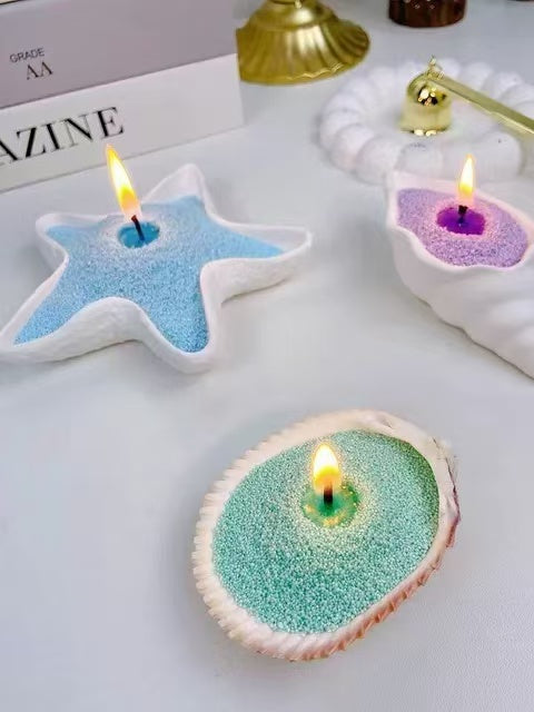 DIY Pearl Sand Shimmering Candle Making Kit - 10 Different Options of Pearl Sand, Shimmering Wax, Scenic Cups, and Essential Candle Making Tools for Children's Day and Holiday Gifts