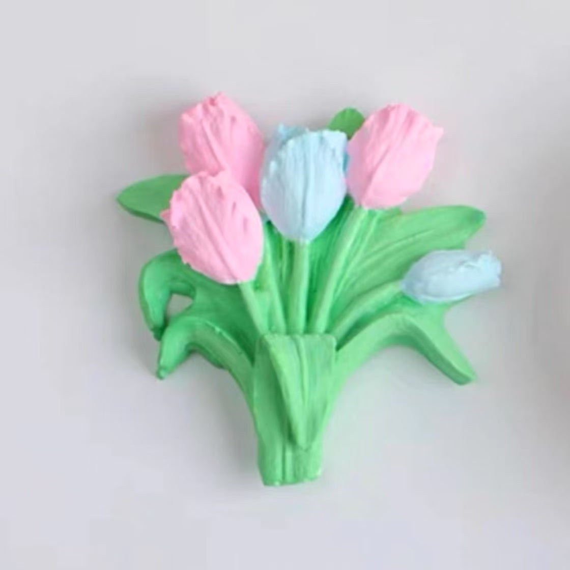 Folding Tulip Bouquet Silicone Mold for DIY Aromatherapy, Car Diffusers, Fragrance Stones, Candles, and Handmade Soaps