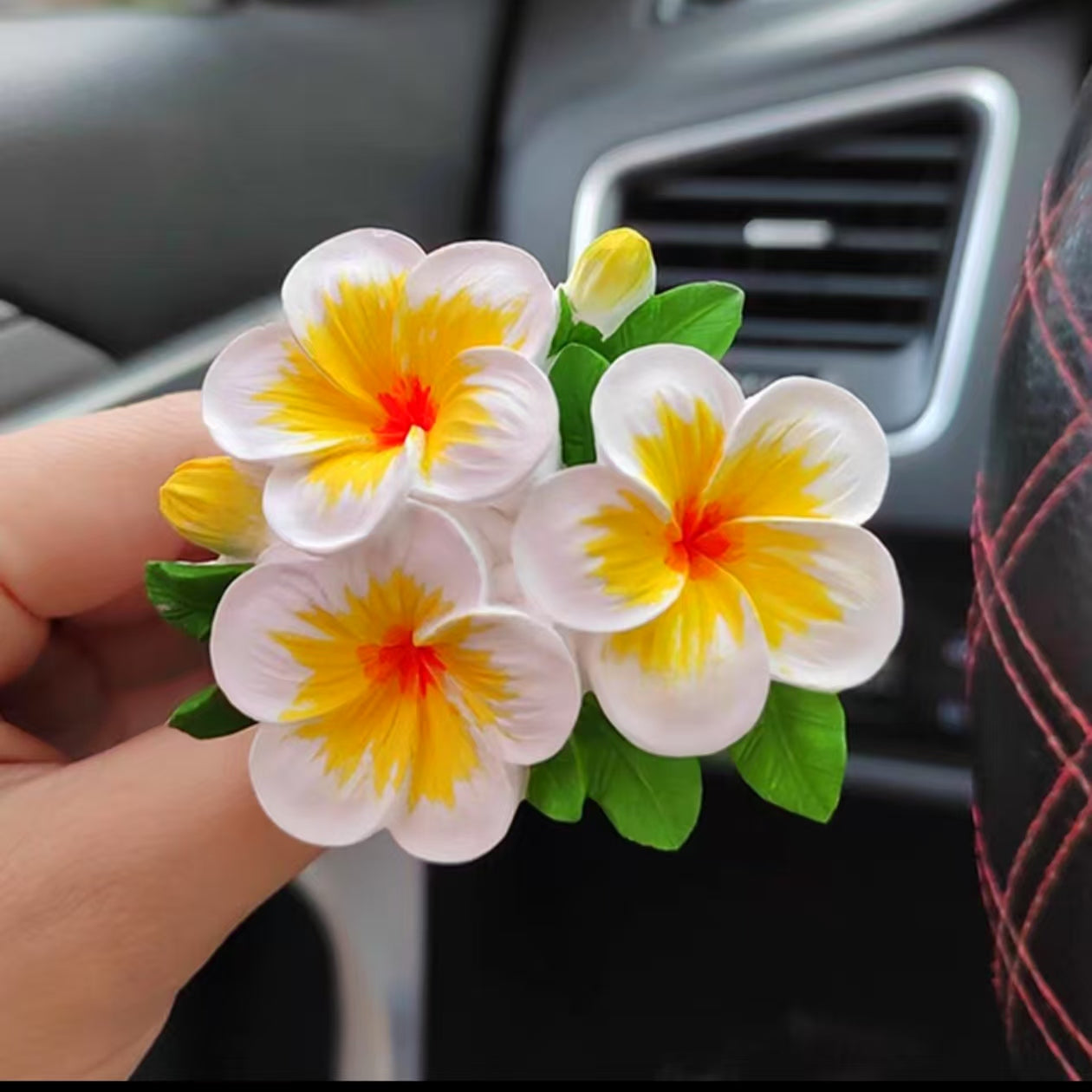 Frangipani (Plumeria) Silicone Mold for DIY Aromatherapy, Car Diffusers, Fragrance Stones, Candles, and Handmade Soaps