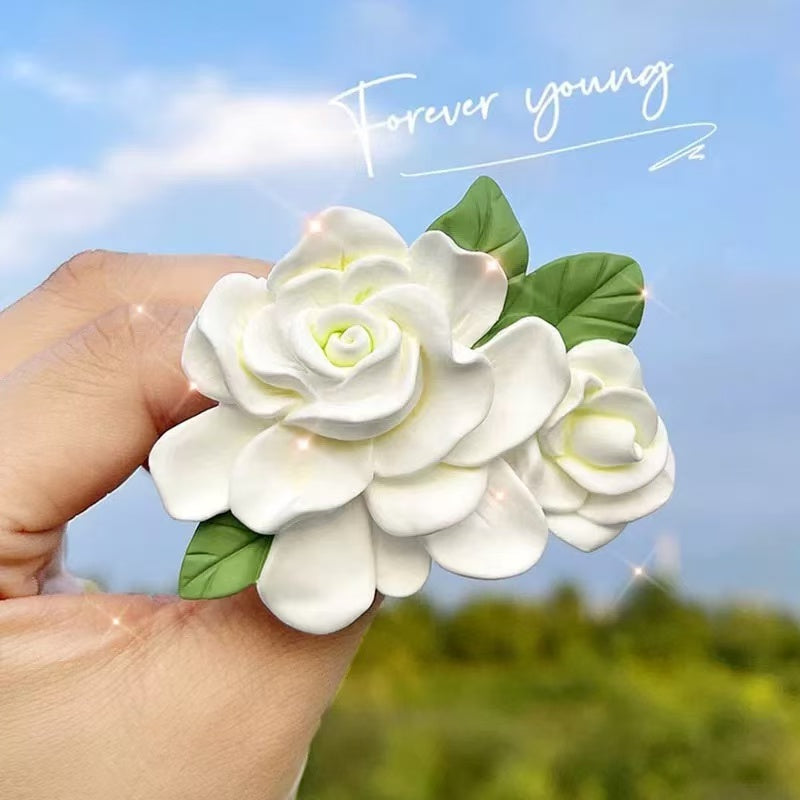 Gardenia Style 1 Silicone Mold for DIY Aromatherapy, Car Diffusers, Fragrance Stones, Candles, and Handmade Soaps