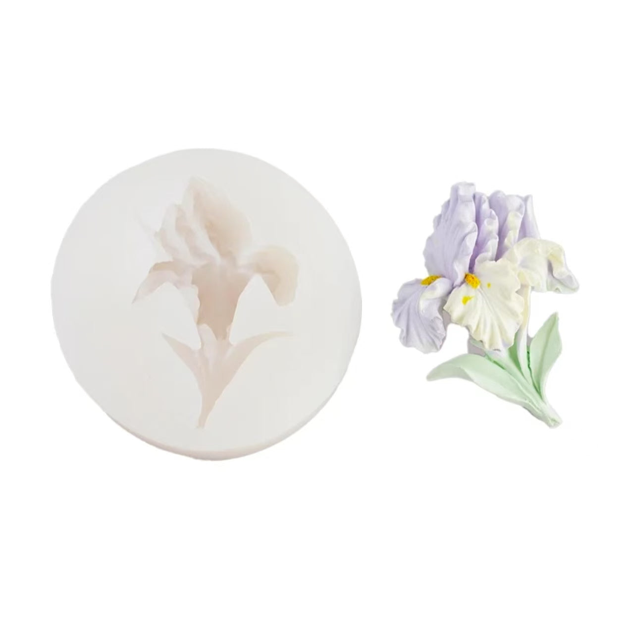 Iris Flower Silicone Mold for DIY Aromatherapy Candles, Fragrance Sachets, and Home Décor
