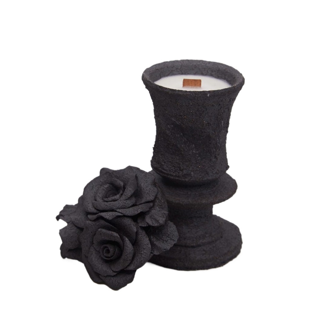 Nocturne Scented Pearl Candle Holder for Healing and Home Decor The Midnight Guardian