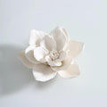 [Magnolia Drift] Handmade Ceramic Flower Home Decor, Unique Artisan Gift and Incense Holder, Creative Artistic Collectible