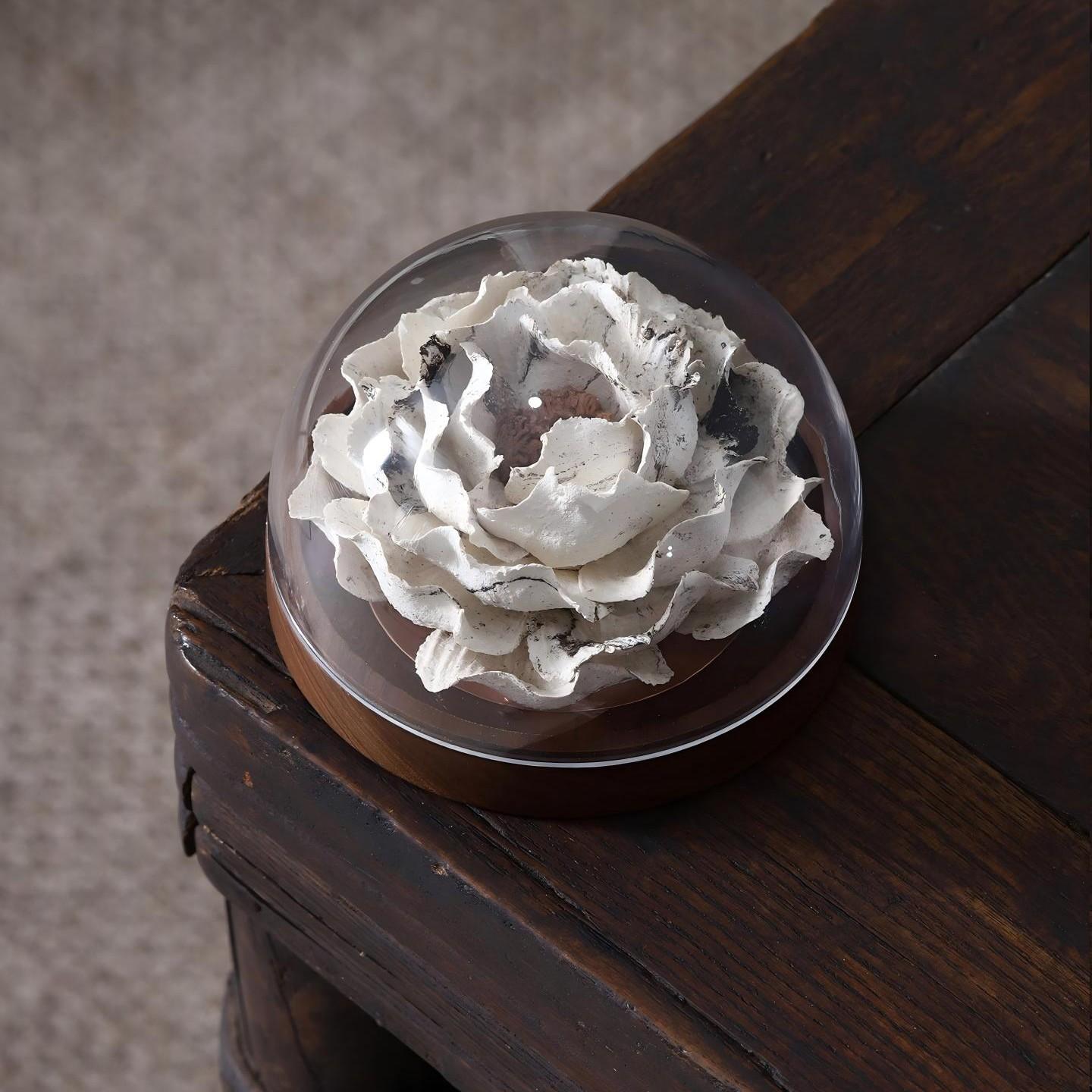 [Marble Mist] Handmade Ceramic Flower Home Decor, Creative Art Gift, Incense Holder for Unique Collectors