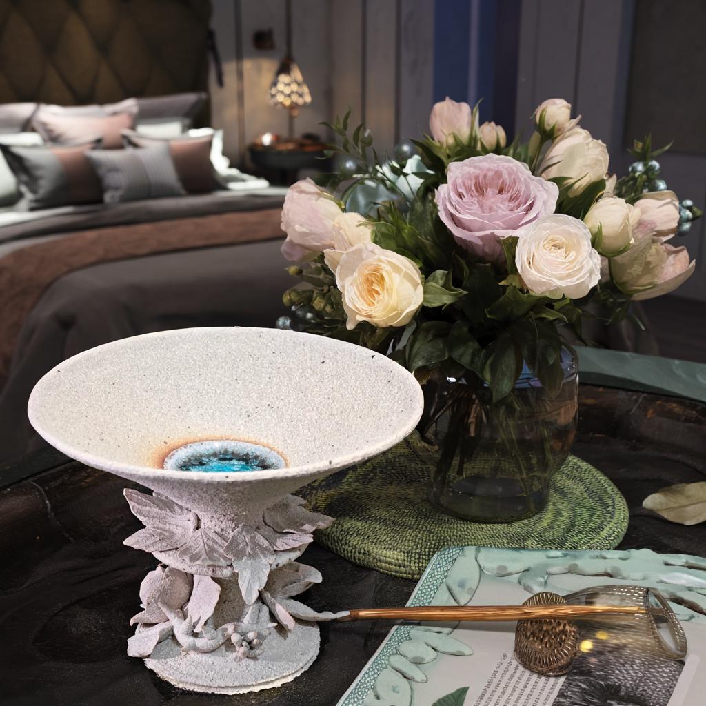 The Enchanted Offering - Celestial Basin handemade sandy candle holder